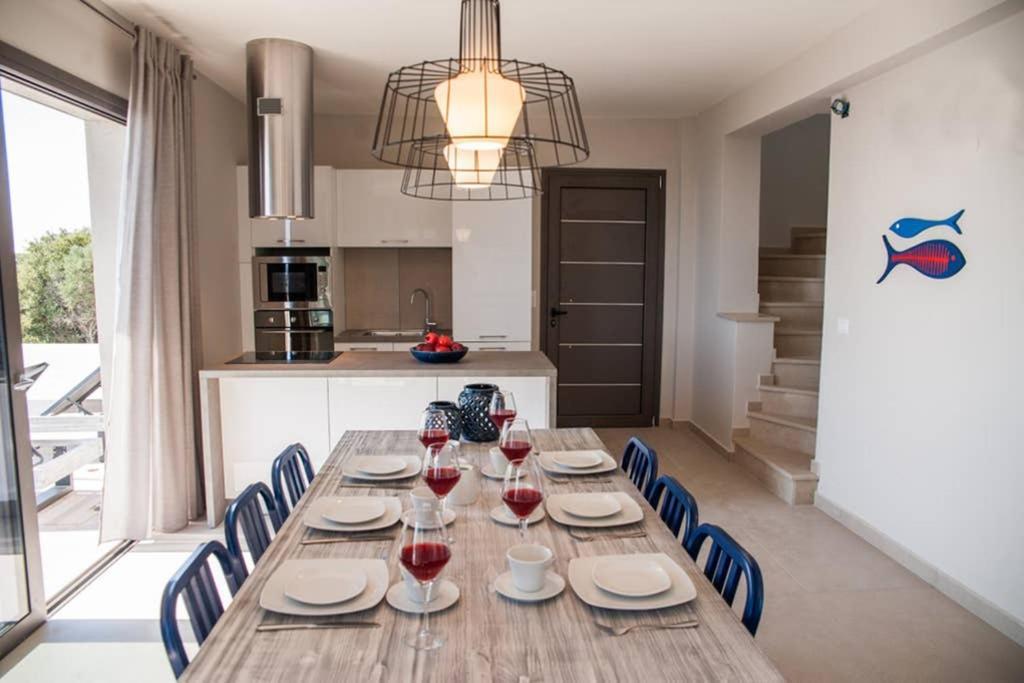 New Villa Blue With Private Pool At Trapezaki Livathos  Exterior foto